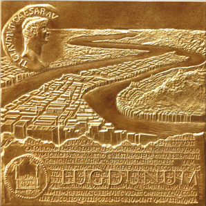 Médailles sur des thématiques liées à la ville de Lyon
