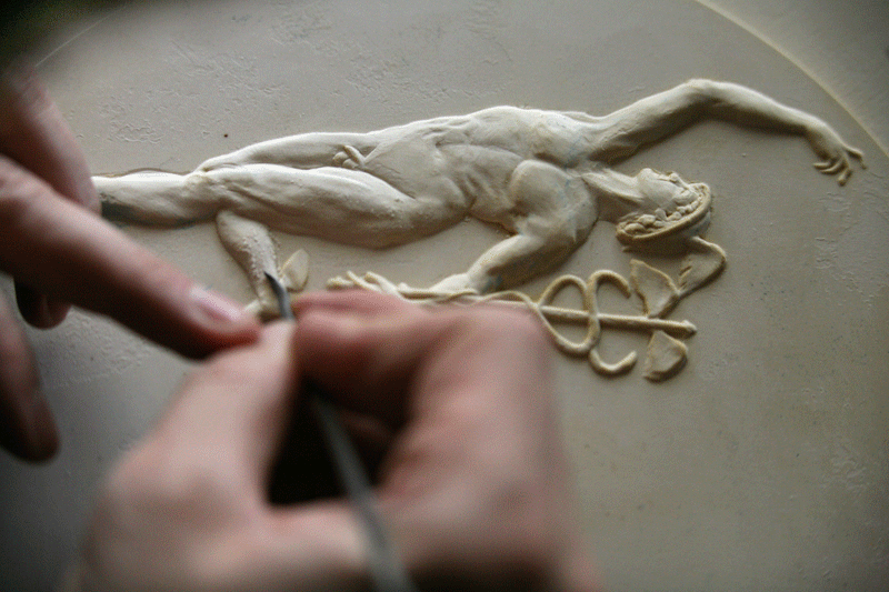 sculpture_revers_Medaille_Villa_Medicis sculpture_revers_Medaille_Villa_Medicis