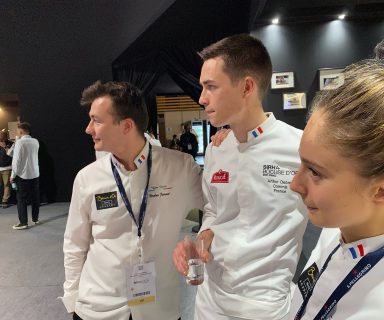 Team France Bocuse d'or Arthur Debray, et Nicolas Ferrand, Naïs Pirollet