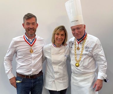 Laetitia Gaborit MOF 2007, Christian Têtedoie MOF 1996 et Nicolas Salagnac MOF 2000