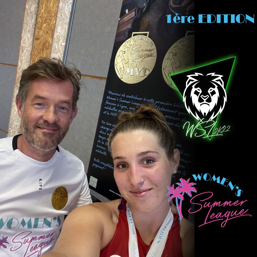 Women's summer ligue 2022 - Voltaire Lyon Basket - Nicolas Salagnac création d'une médaille