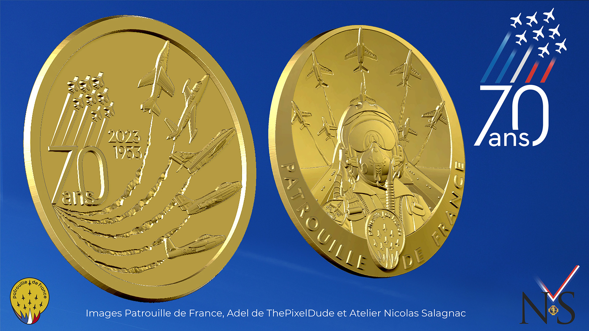 Création de la médaille des 70 ans de la Patrouille de France