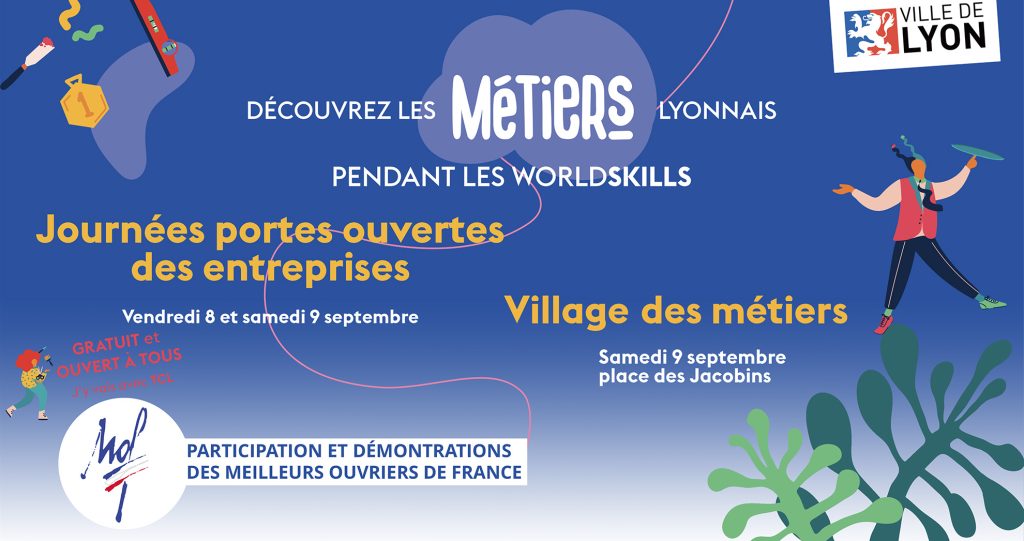 Les MOF participent à la découverte des métiers pendant les Wordlskills avec la ville de Lyon