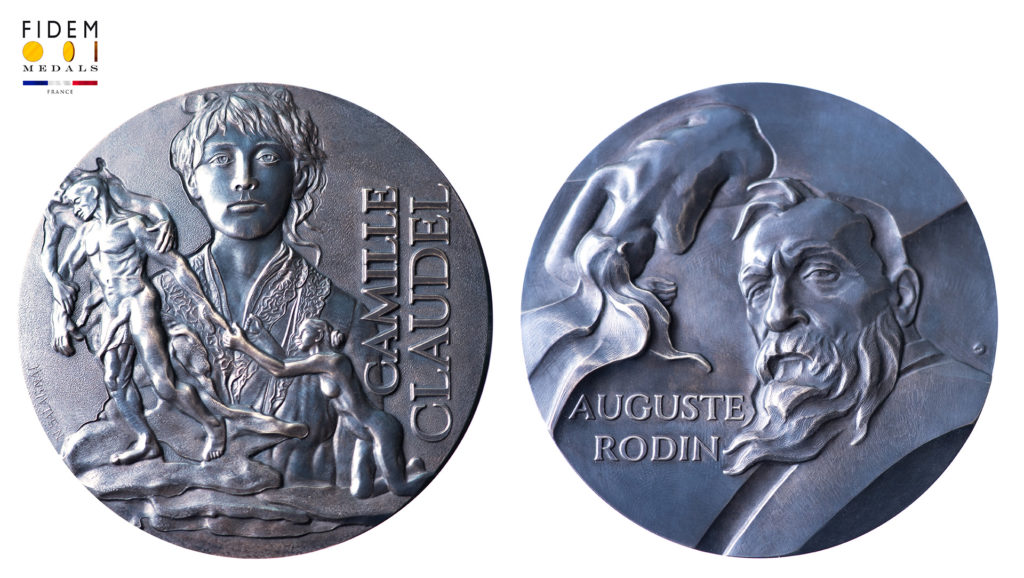 Création médaille Auguste Rodin Camille Claudel avec Ewa Olszewska-Boriz et Nicolas Salagnac